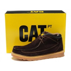 Демисезонные ботинки CAT без меха brown